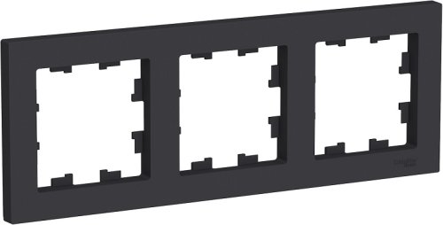 Рамка универсальная Systeme Electric AtlasDesign 3-м. карбон фото Рамка универсальная Systeme Electric AtlasDesign 3-м. карбон картинка